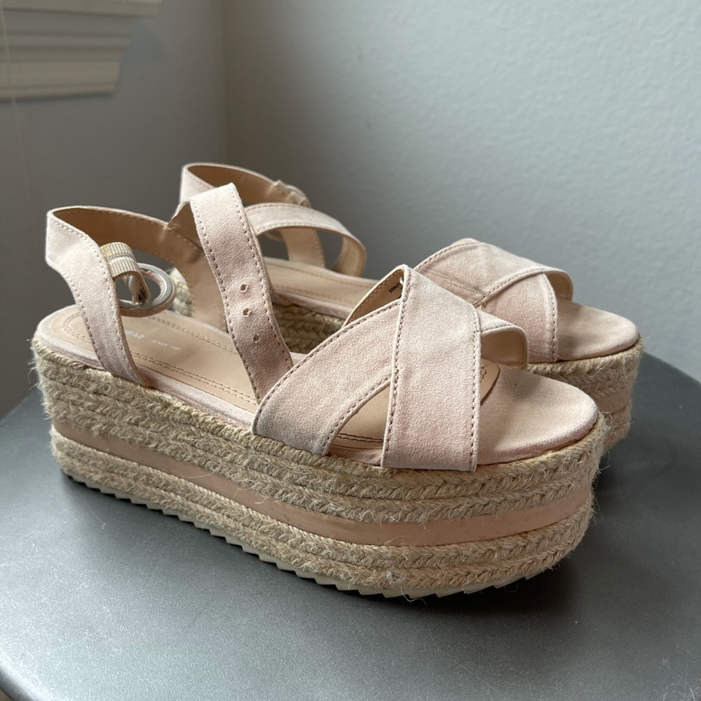Light pink espadrilles
